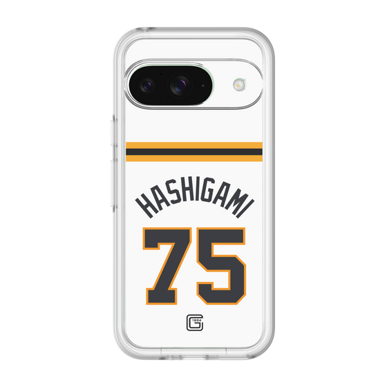スリムプロテクションプレミアムケース［ 読売ジャイアンツ - #75 HASHIGAMI - ホーム ］