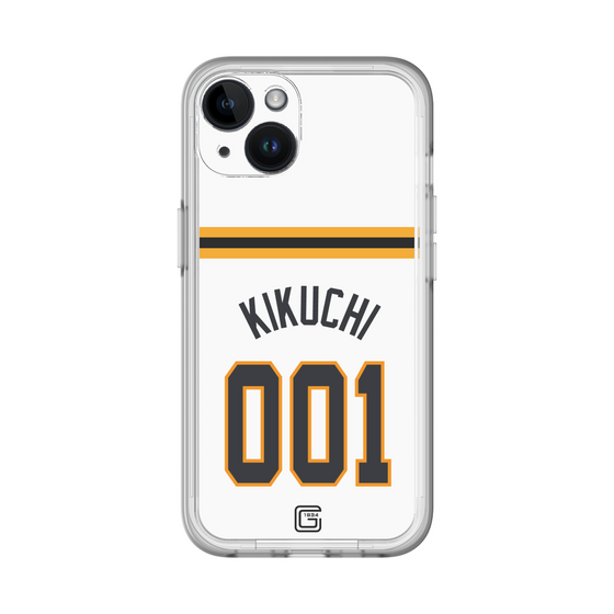スリムプロテクションプレミアムケース［ 読売ジャイアンツ - #001 KIKUCHI - ホーム ］
