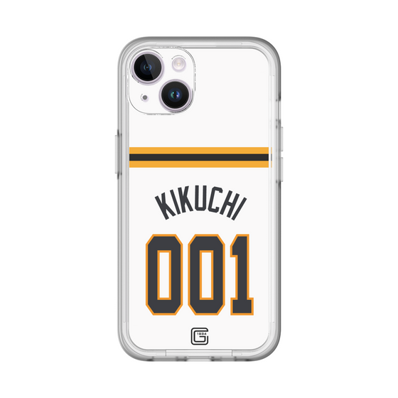 スリムプロテクションプレミアムケース［ 読売ジャイアンツ - #001 KIKUCHI - ホーム ］