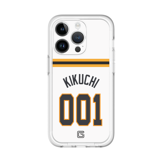 スリムプロテクションプレミアムケース［ 読売ジャイアンツ - #001 KIKUCHI - ホーム ］