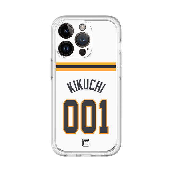 スリムプロテクションプレミアムケース［ 読売ジャイアンツ - #001 KIKUCHI - ホーム ］