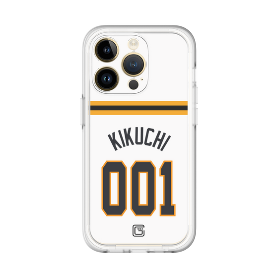 スリムプロテクションプレミアムケース［ 読売ジャイアンツ - #001 KIKUCHI - ホーム ］