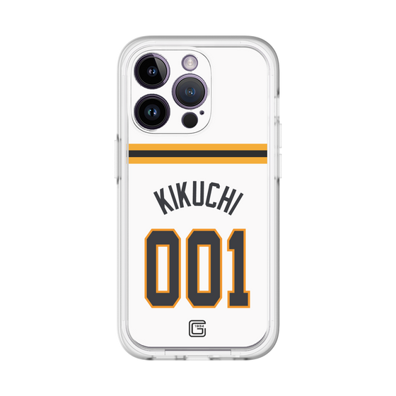 スリムプロテクションプレミアムケース［ 読売ジャイアンツ - #001 KIKUCHI - ホーム ］