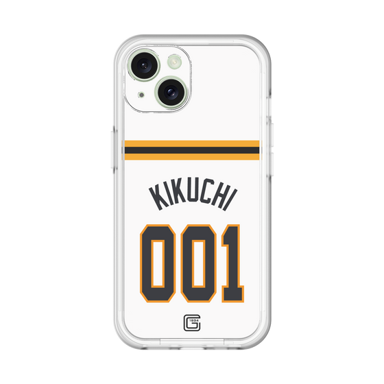 スリムプロテクションプレミアムケース［ 読売ジャイアンツ - #001 KIKUCHI - ホーム ］