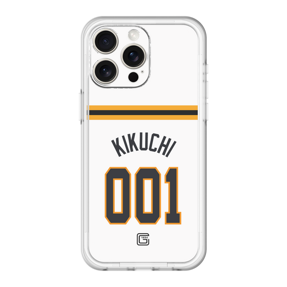 スリムプロテクションプレミアムケース［ 読売ジャイアンツ - #001 KIKUCHI - ホーム ］