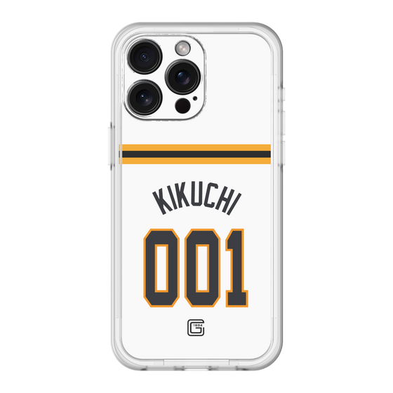 スリムプロテクションプレミアムケース［ 読売ジャイアンツ - #001 KIKUCHI - ホーム ］