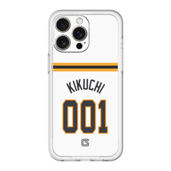 スリムプロテクションプレミアムケース［ 読売ジャイアンツ - #001 KIKUCHI - ホーム ］