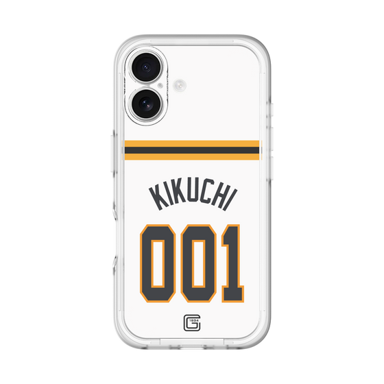 スリムプロテクションプレミアムケース［ 読売ジャイアンツ - #001 KIKUCHI - ホーム ］