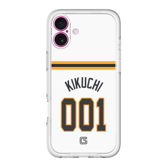 スリムプロテクションプレミアムケース［ 読売ジャイアンツ - #001 KIKUCHI - ホーム ］