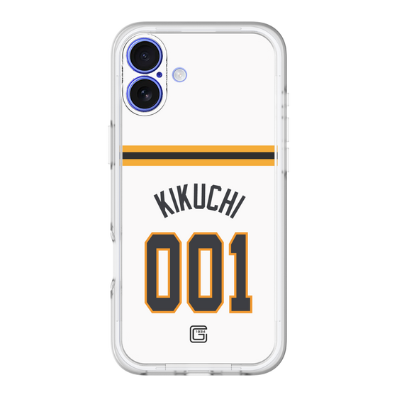 スリムプロテクションプレミアムケース［ 読売ジャイアンツ - #001 KIKUCHI - ホーム ］