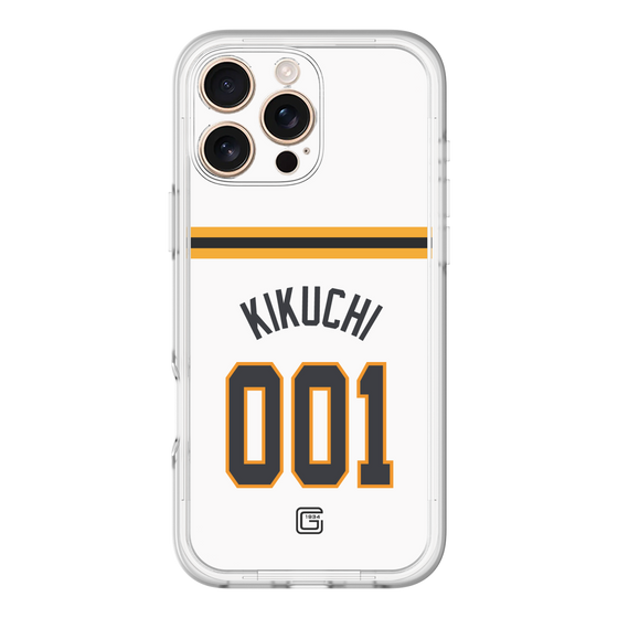 スリムプロテクションプレミアムケース［ 読売ジャイアンツ - #001 KIKUCHI - ホーム ］