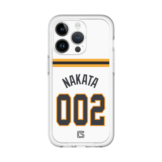 スリムプロテクションプレミアムケース［ 読売ジャイアンツ - #002 NAKATA - ホーム ］