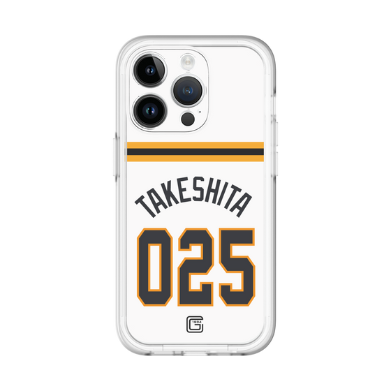 スリムプロテクションプレミアムケース［ 読売ジャイアンツ - #025 TAKESHITA - ホーム ］