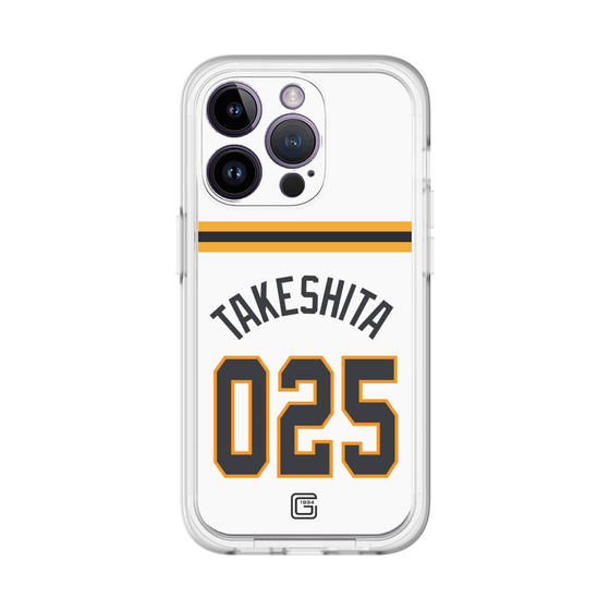 スリムプロテクションプレミアムケース［ 読売ジャイアンツ - #025 TAKESHITA - ホーム ］