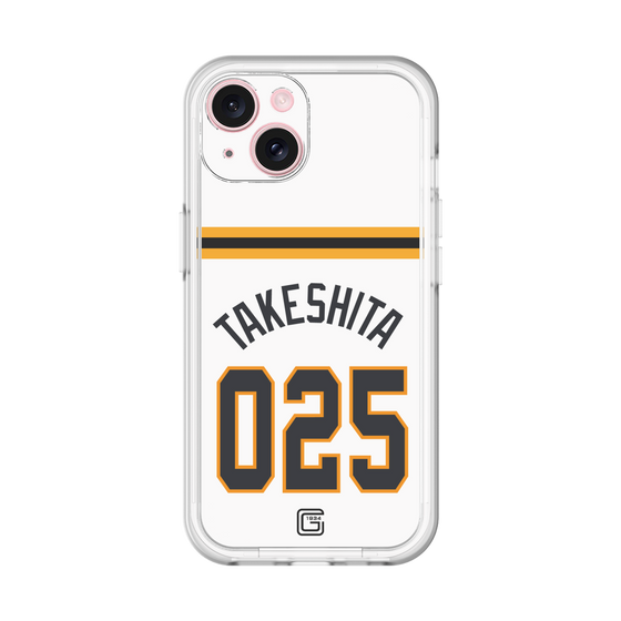 スリムプロテクションプレミアムケース［ 読売ジャイアンツ - #025 TAKESHITA - ホーム ］