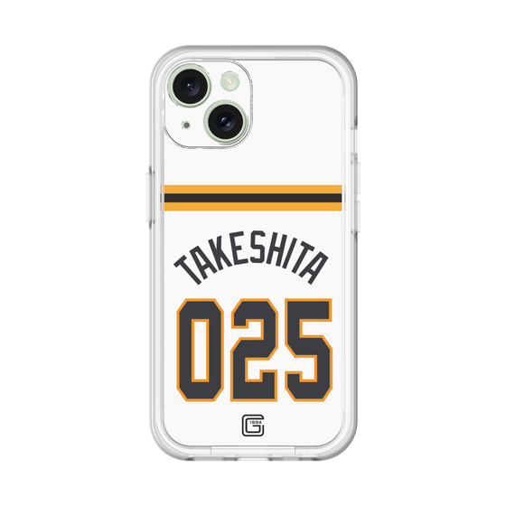 スリムプロテクションプレミアムケース［ 読売ジャイアンツ - #025 TAKESHITA - ホーム ］