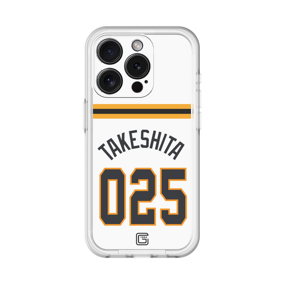 スリムプロテクションプレミアムケース［ 読売ジャイアンツ - #025 TAKESHITA - ホーム ］