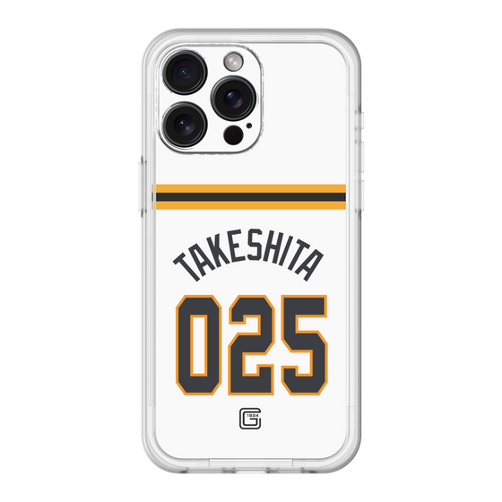 スリムプロテクションプレミアムケース［ 読売ジャイアンツ - #025 TAKESHITA - ホーム ］