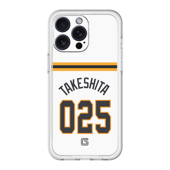 スリムプロテクションプレミアムケース［ 読売ジャイアンツ - #025 TAKESHITA - ホーム ］