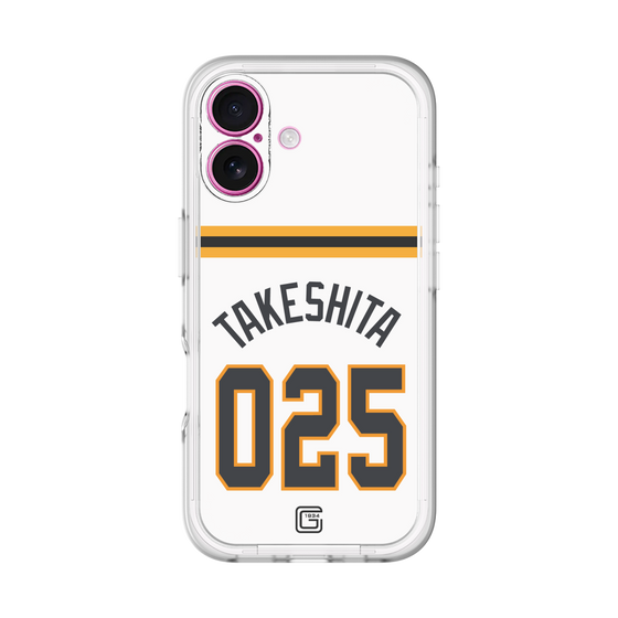 スリムプロテクションプレミアムケース［ 読売ジャイアンツ - #025 TAKESHITA - ホーム ］