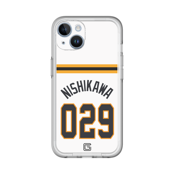 スリムプロテクションプレミアムケース［ 読売ジャイアンツ - #029 NISHIKAWA - ホーム ］