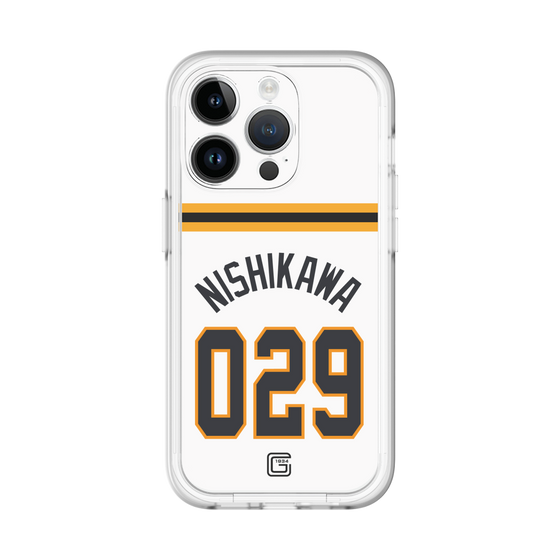 スリムプロテクションプレミアムケース［ 読売ジャイアンツ - #029 NISHIKAWA - ホーム ］