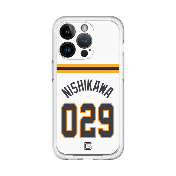 スリムプロテクションプレミアムケース［ 読売ジャイアンツ - #029 NISHIKAWA - ホーム ］