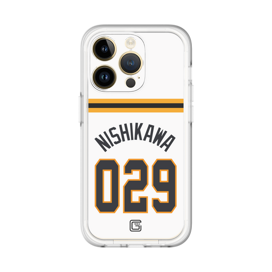 スリムプロテクションプレミアムケース［ 読売ジャイアンツ - #029 NISHIKAWA - ホーム ］