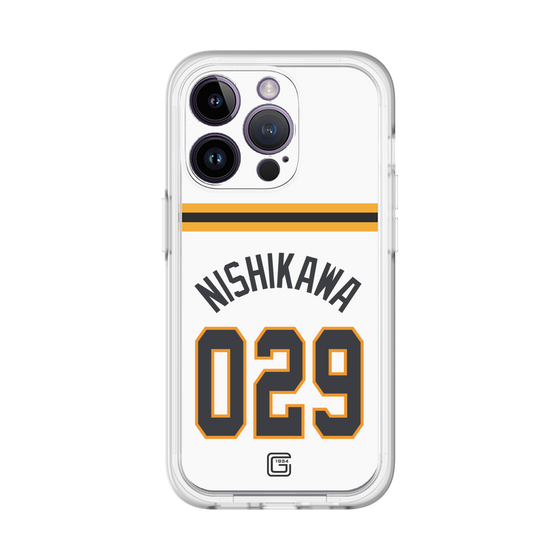 スリムプロテクションプレミアムケース［ 読売ジャイアンツ - #029 NISHIKAWA - ホーム ］