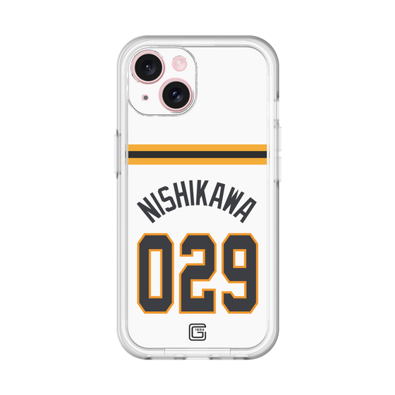 スリムプロテクションプレミアムケース［ 読売ジャイアンツ - #029 NISHIKAWA - ホーム ］