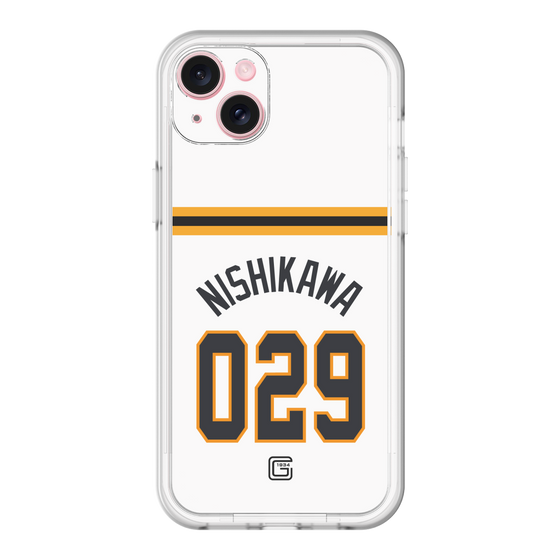スリムプロテクションプレミアムケース［ 読売ジャイアンツ - #029 NISHIKAWA - ホーム ］