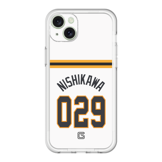 スリムプロテクションプレミアムケース［ 読売ジャイアンツ - #029 NISHIKAWA - ホーム ］