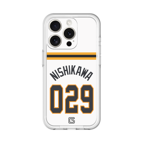 スリムプロテクションプレミアムケース［ 読売ジャイアンツ - #029 NISHIKAWA - ホーム ］