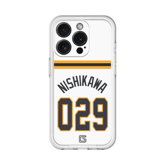スリムプロテクションプレミアムケース［ 読売ジャイアンツ - #029 NISHIKAWA - ホーム ］
