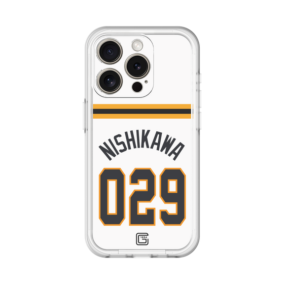 スリムプロテクションプレミアムケース［ 読売ジャイアンツ - #029 NISHIKAWA - ホーム ］