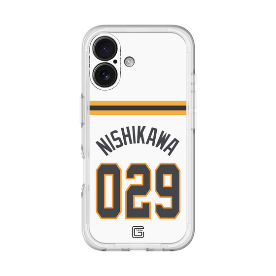 スリムプロテクションプレミアムケース［ 読売ジャイアンツ - #029 NISHIKAWA - ホーム ］