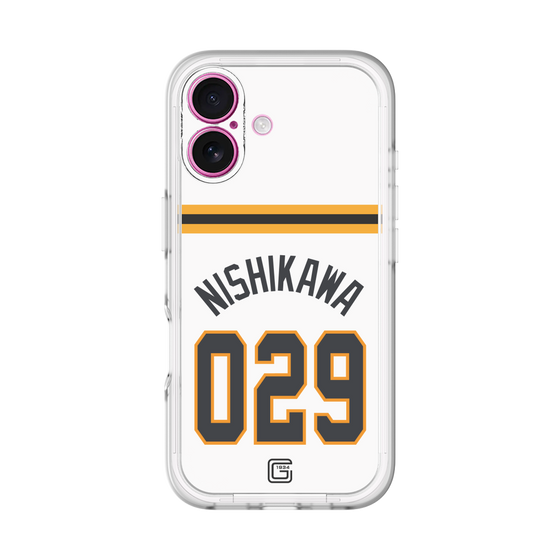 スリムプロテクションプレミアムケース［ 読売ジャイアンツ - #029 NISHIKAWA - ホーム ］