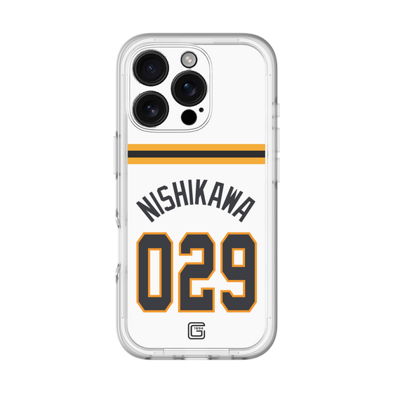 スリムプロテクションプレミアムケース［ 読売ジャイアンツ - #029 NISHIKAWA - ホーム ］
