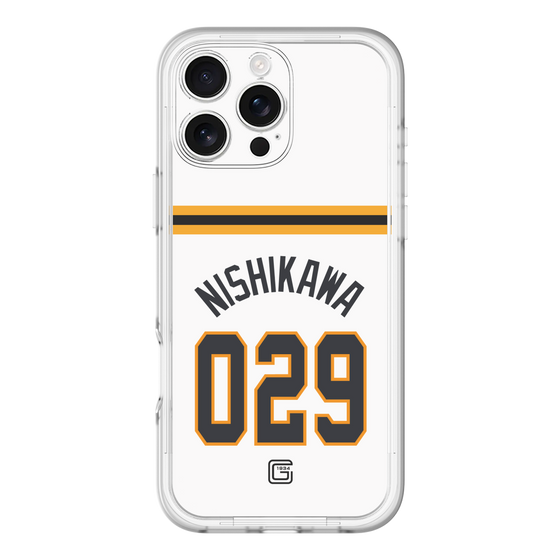 スリムプロテクションプレミアムケース［ 読売ジャイアンツ - #029 NISHIKAWA - ホーム ］