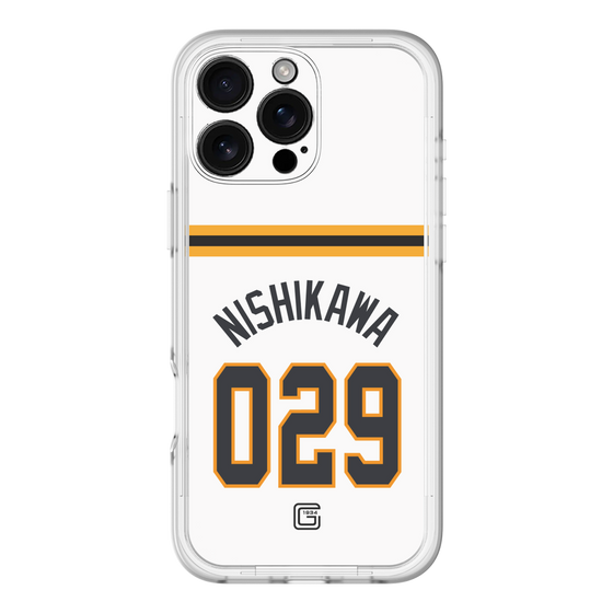 スリムプロテクションプレミアムケース［ 読売ジャイアンツ - #029 NISHIKAWA - ホーム ］