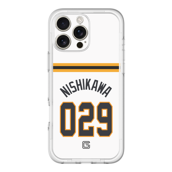スリムプロテクションプレミアムケース［ 読売ジャイアンツ - #029 NISHIKAWA - ホーム ］
