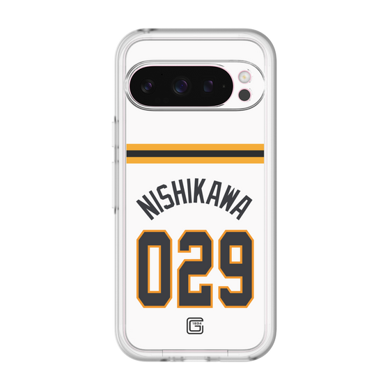 スリムプロテクションプレミアムケース［ 読売ジャイアンツ - #029 NISHIKAWA - ホーム ］