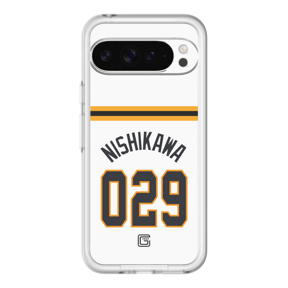 スリムプロテクションプレミアムケース［ 読売ジャイアンツ - #029 NISHIKAWA - ホーム ］