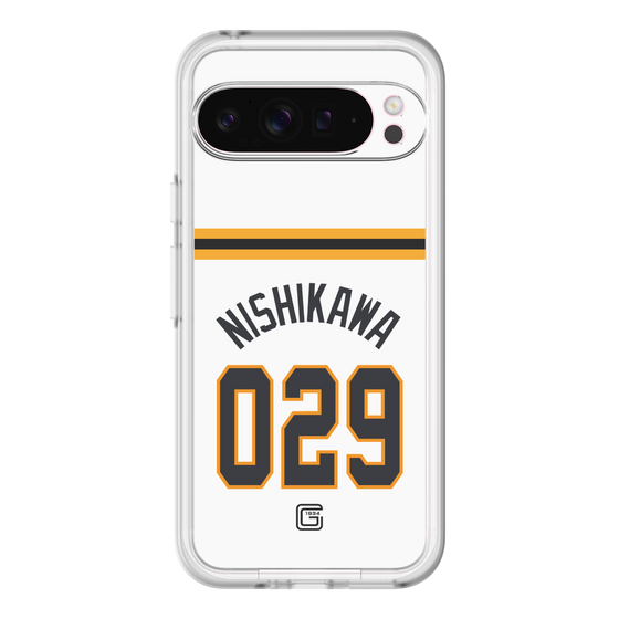 スリムプロテクションプレミアムケース［ 読売ジャイアンツ - #029 NISHIKAWA - ホーム ］
