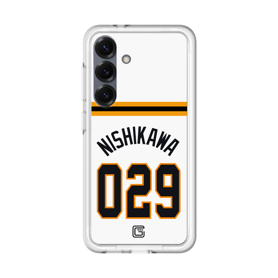 スリムプロテクションプレミアムケース［ 読売ジャイアンツ - #029 NISHIKAWA - ホーム ］