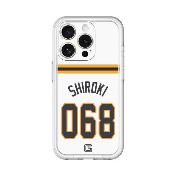 スリムプロテクションプレミアムケース［ 読売ジャイアンツ - #068 SHIROKI - ホーム ］