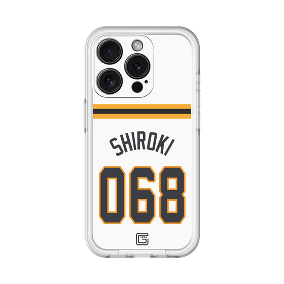 スリムプロテクションプレミアムケース［ 読売ジャイアンツ - #068 SHIROKI - ホーム ］