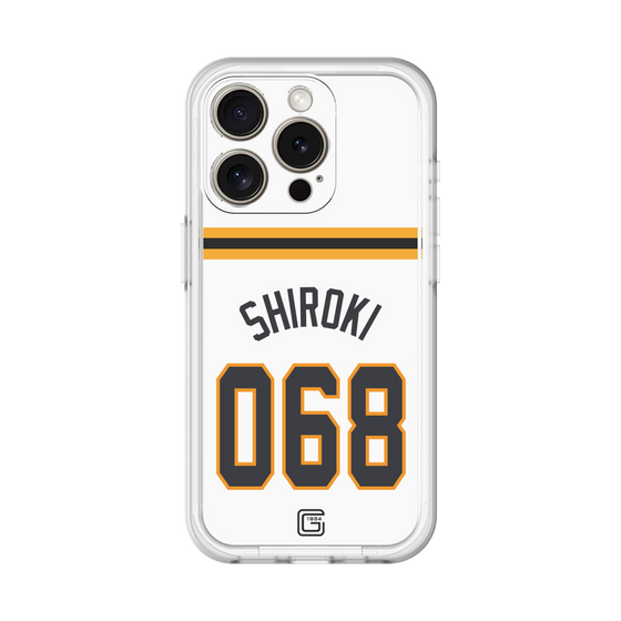 スリムプロテクションプレミアムケース［ 読売ジャイアンツ - #068 SHIROKI - ホーム ］