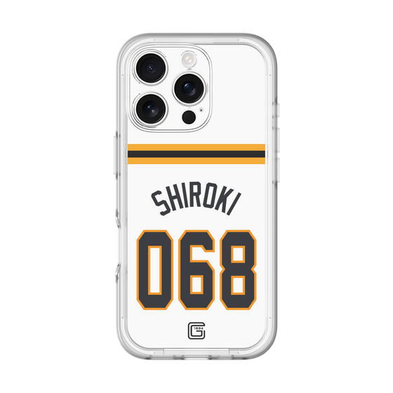 スリムプロテクションプレミアムケース［ 読売ジャイアンツ - #068 SHIROKI - ホーム ］