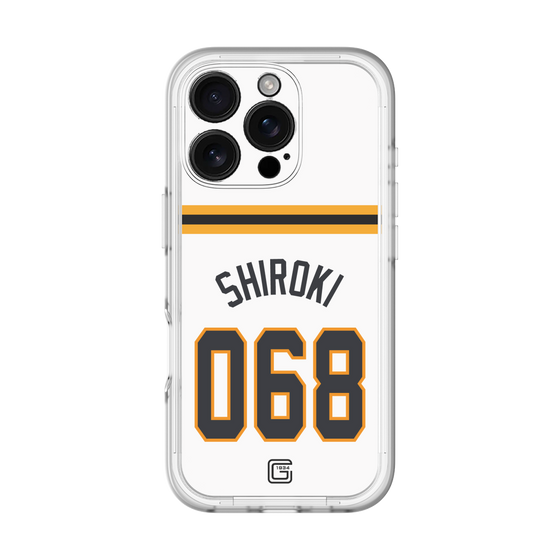スリムプロテクションプレミアムケース［ 読売ジャイアンツ - #068 SHIROKI - ホーム ］